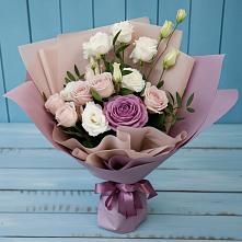 Букет цветов из:  Розы и Лизиантусы #REPLACE_PRED# Озерске