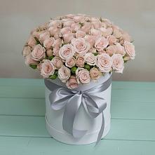 Цветочная композиция из Розы в шляпной коробке #REPLACE_PRED# Озерске