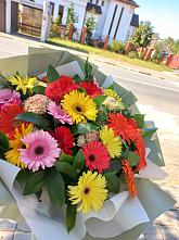 Букет цветов из:  Герберы #REPLACE_PRED# Озерске