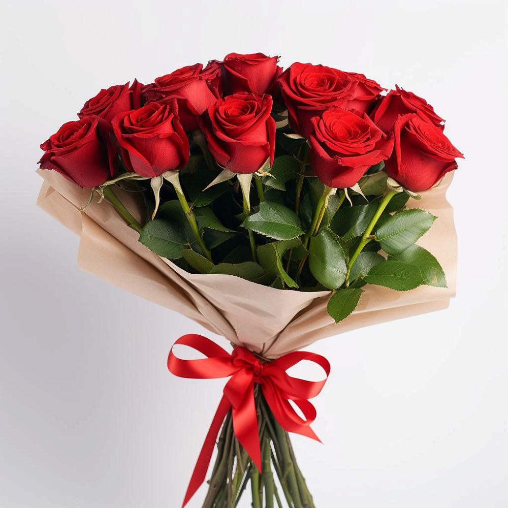 Букет 11 Красных роз Эдлесс Лав в Озерске